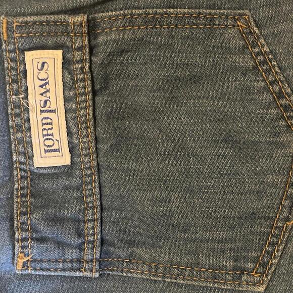 Vintage 70's Lord Isaacs Denim Flare Jeans - Classic Blue - Picture 9 of 9